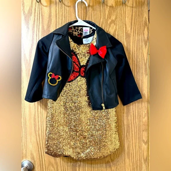 Disney store party Minnie Mouse dress and jacket